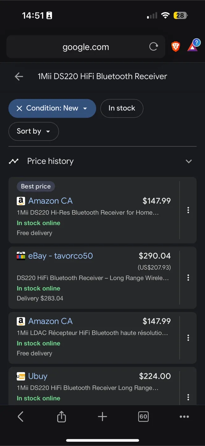*New* $167 1Mii DS220 HiFi Wireless Audio Adapter image indicator(4)