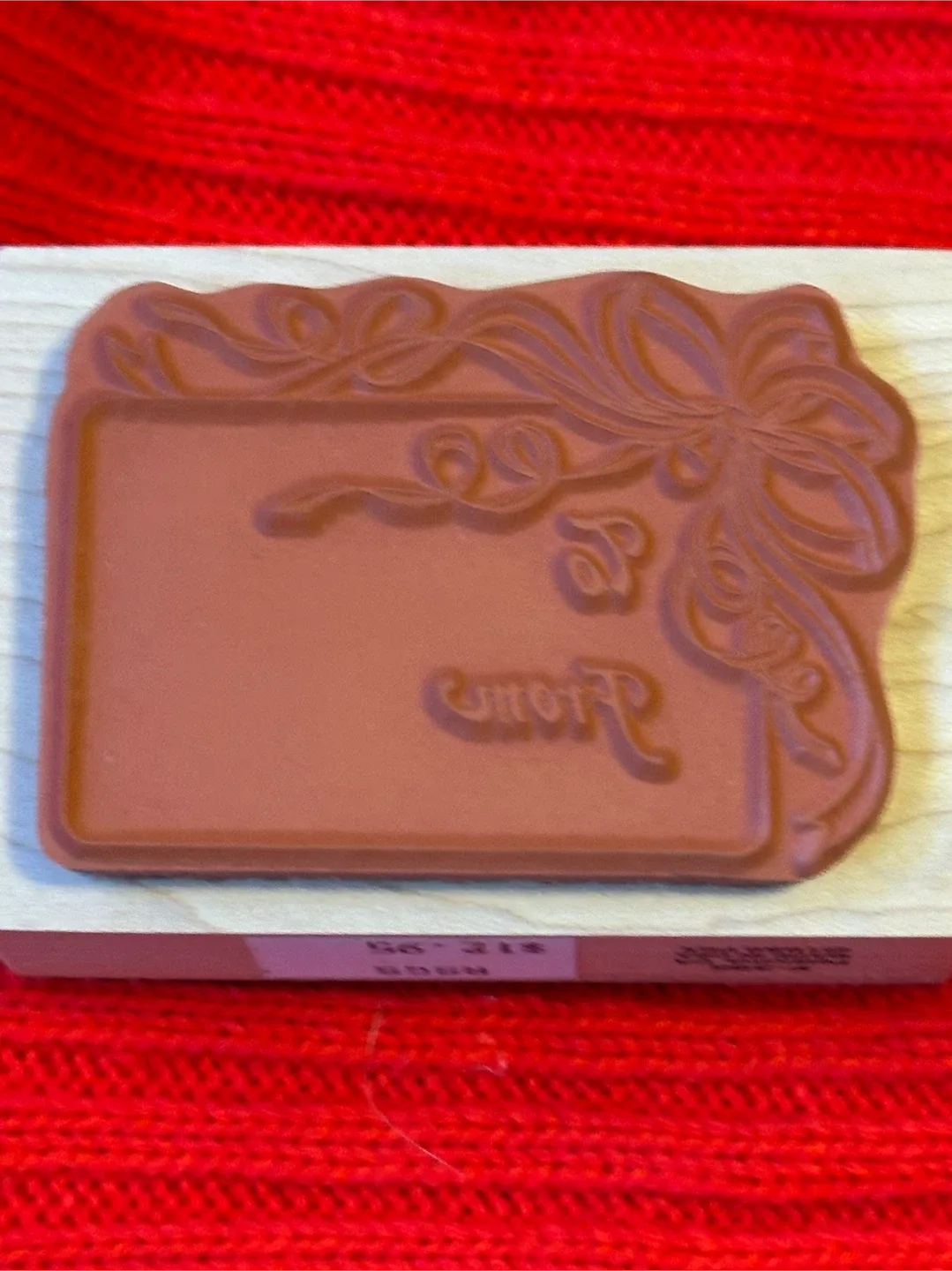 Christmas Tag Rubber Stamp image indicator(2)