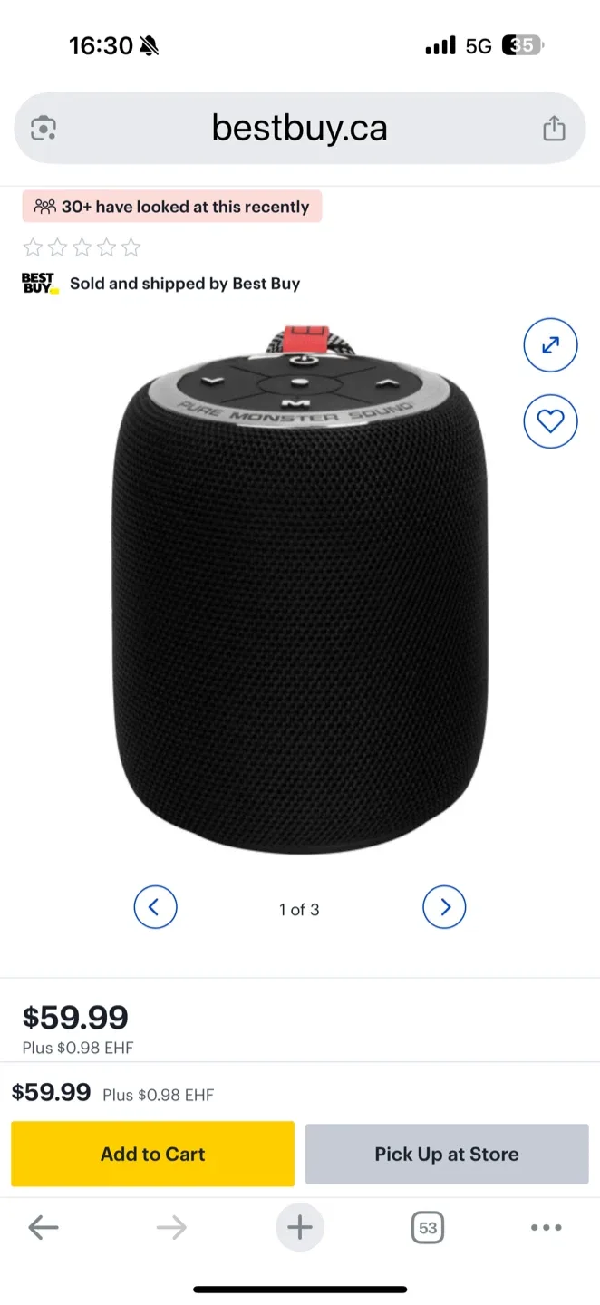 Monster S110 SuperStar Portable Bluetooth Speaker - New image indicator(2)