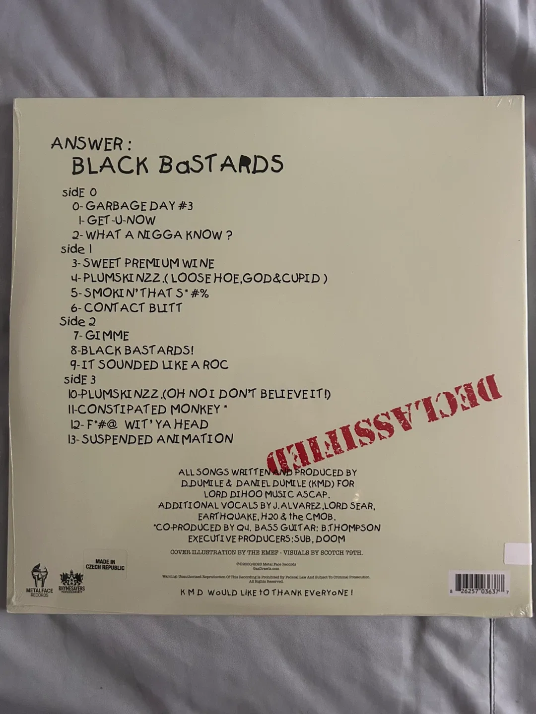 KMD - Black Bastards Vinyl LP image indicator(2)