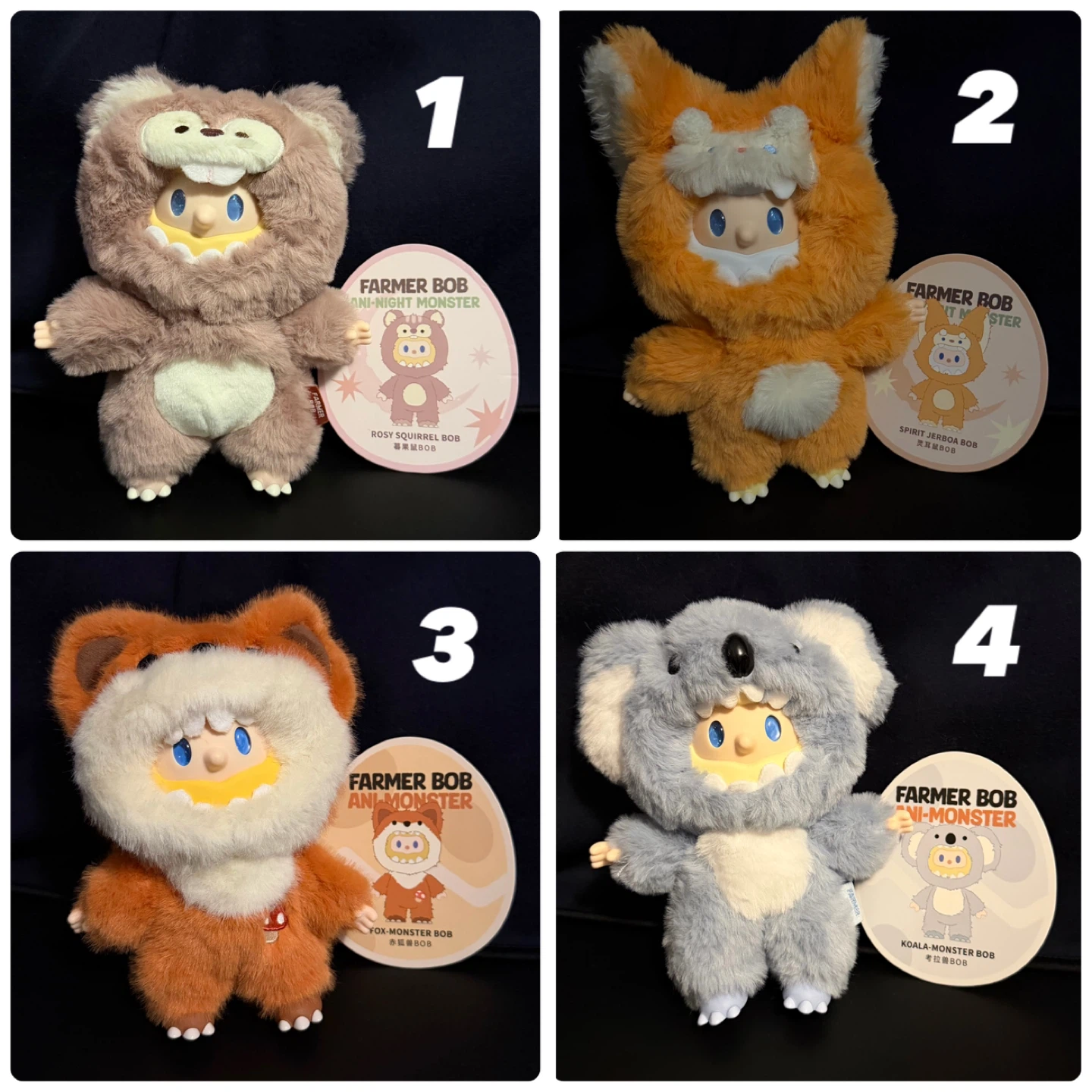 Farmer Bob Ani Monster Plush Pendants