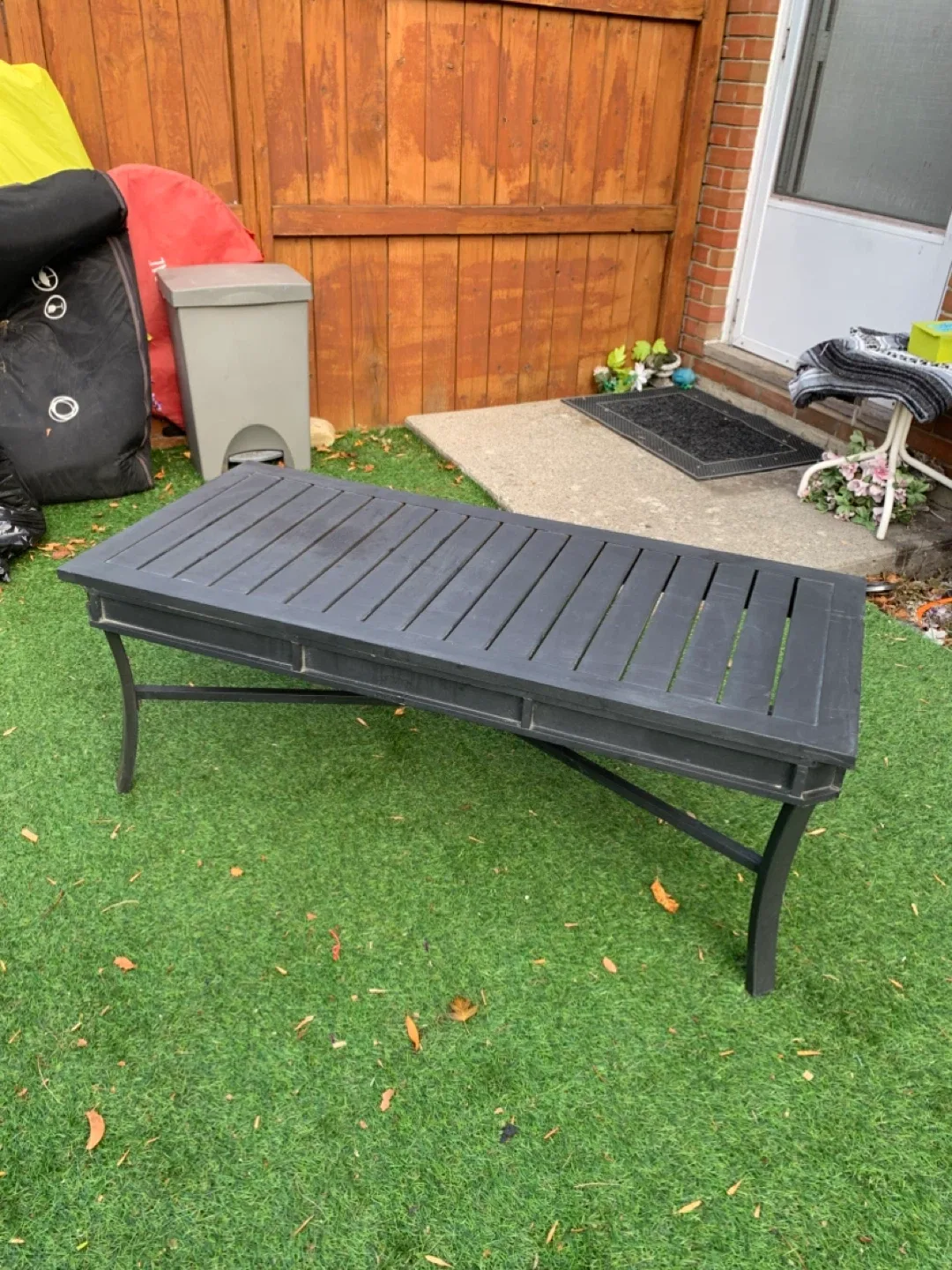 Outdoor Coffee Table - Black / furniture