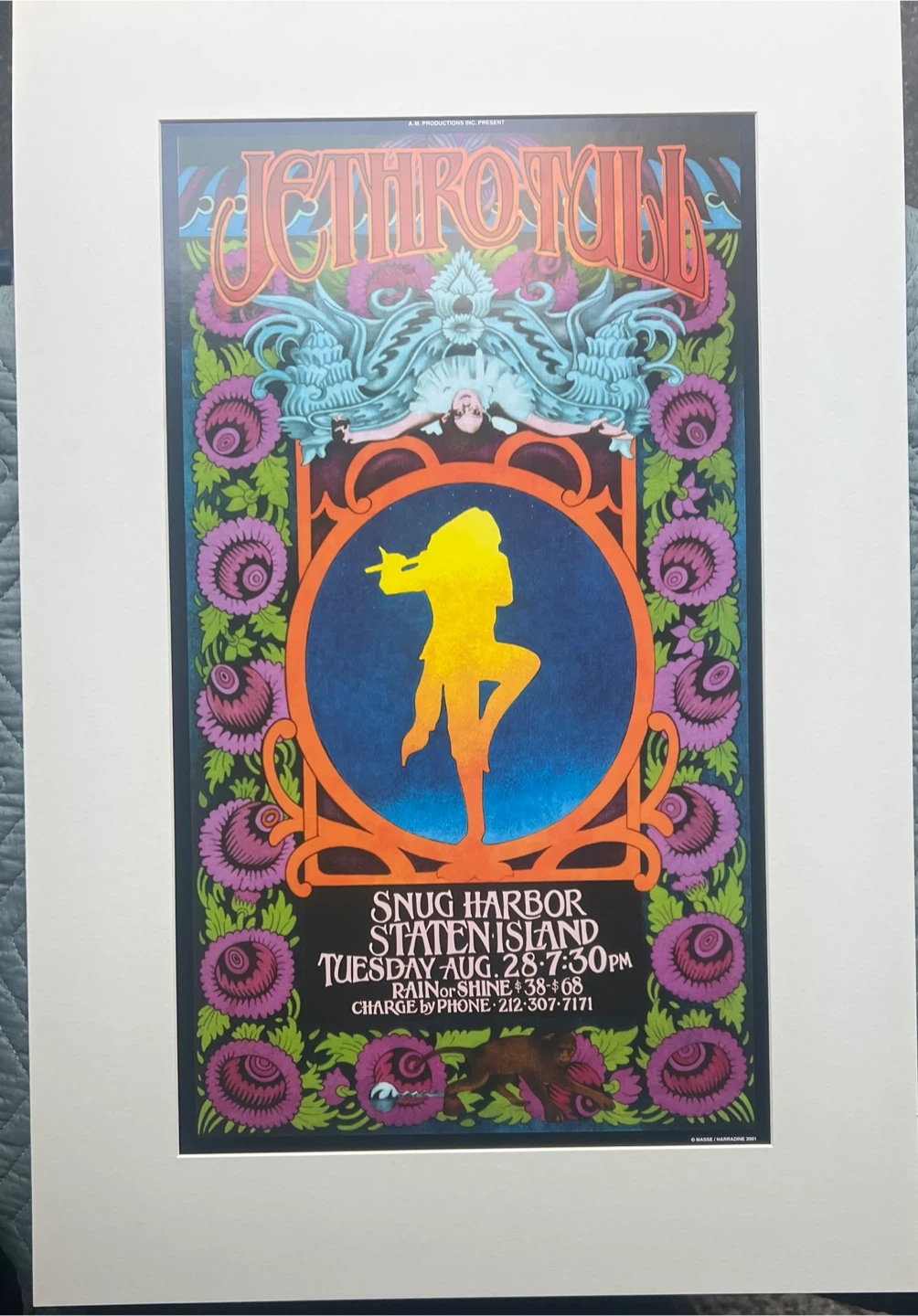 Jethro Tull 2001 Bob Masse Concert Poster - photo 5