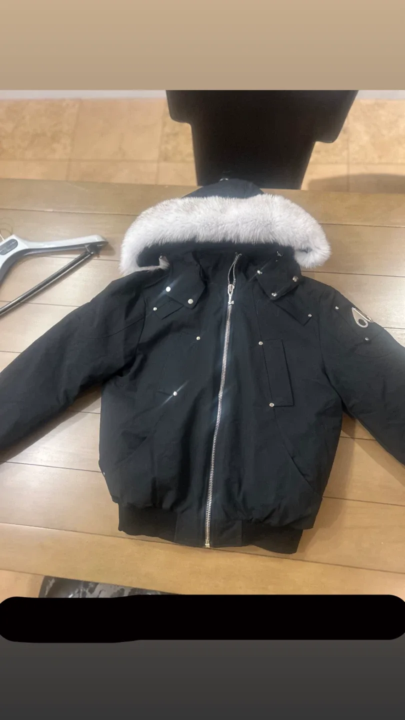 Authentic Moose Knuckle Black Bomber