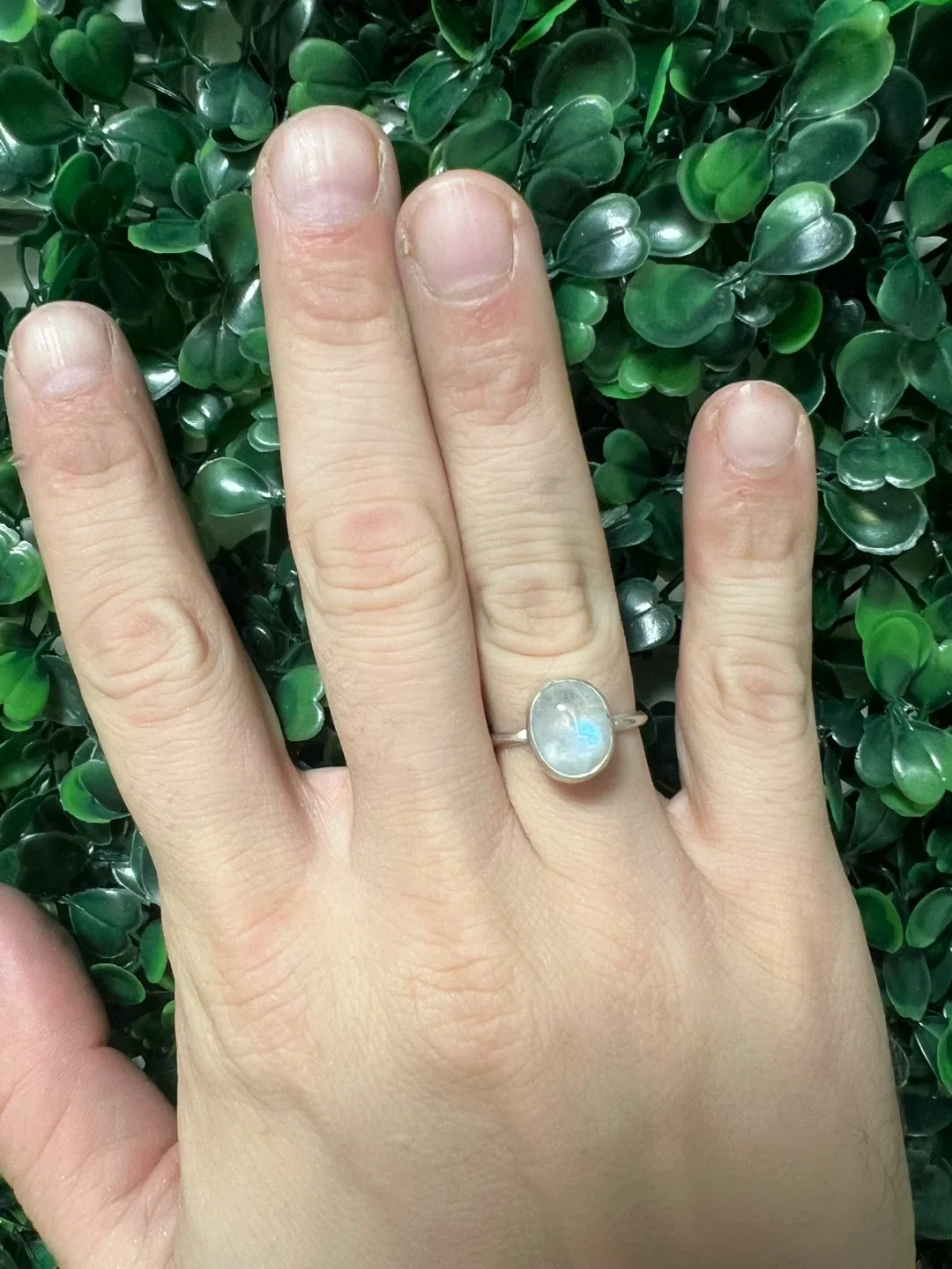 Handmade Silver Moonstone Ring