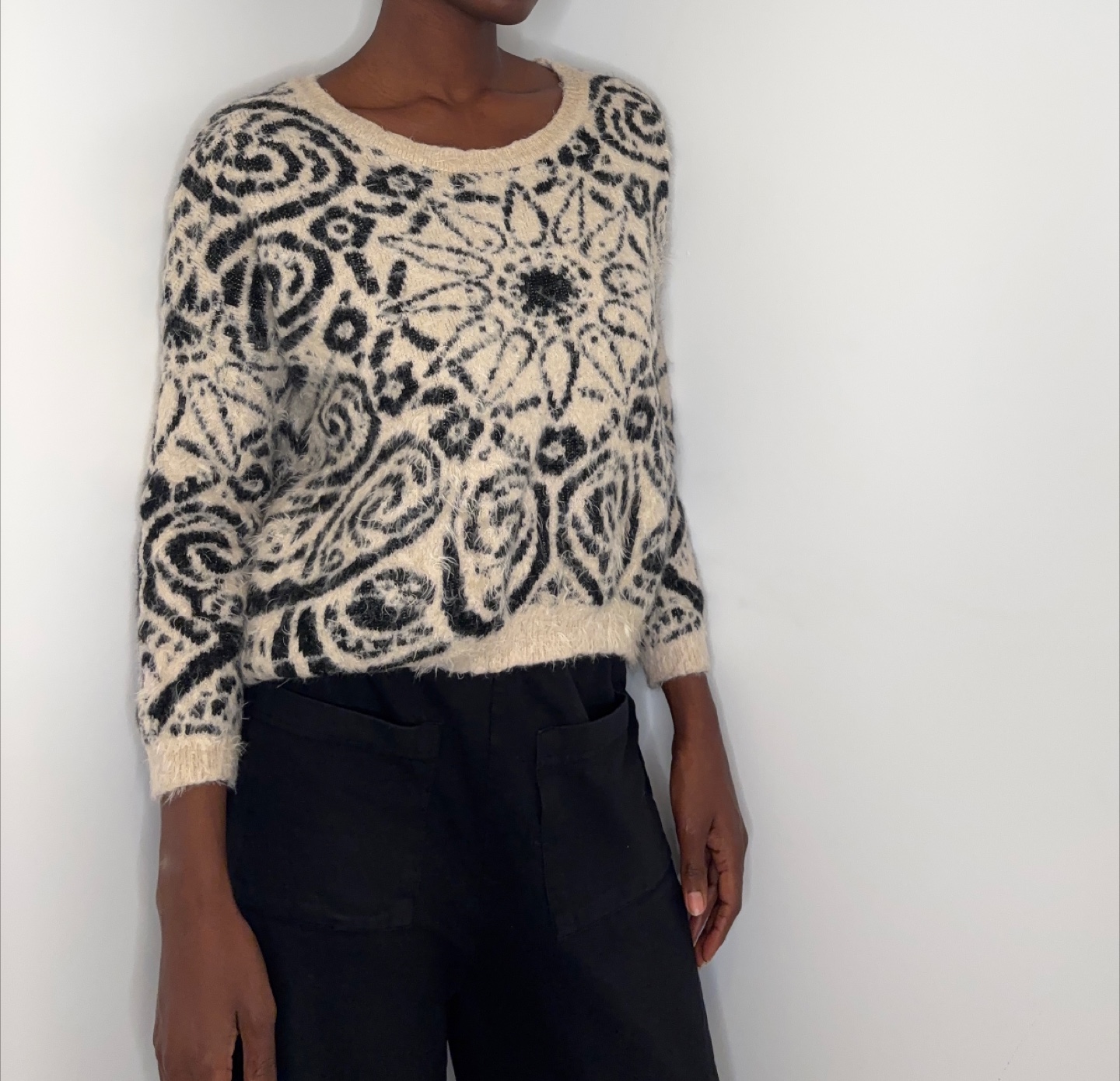 Katsumi Patterned Sweater - Size M - photo 4