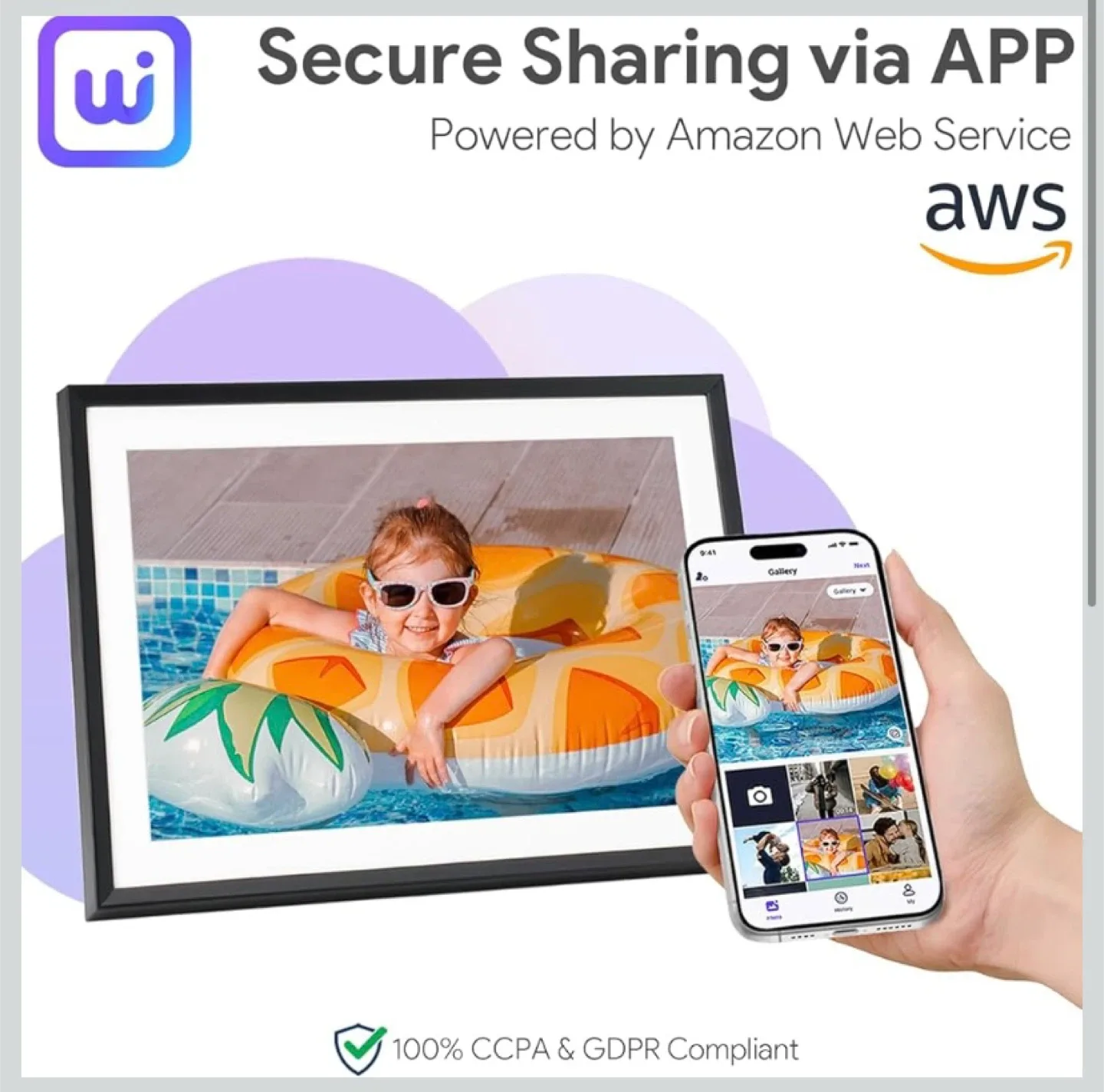 New 10.1” WiFi Digital Photo Frame image indicator(2)