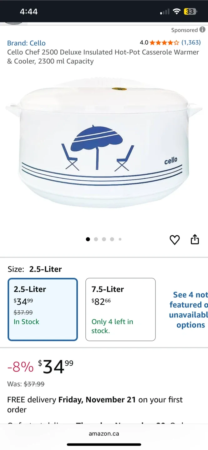 Insulated Hot-Pot Casserole Warmer/Cooler image indicator(4)