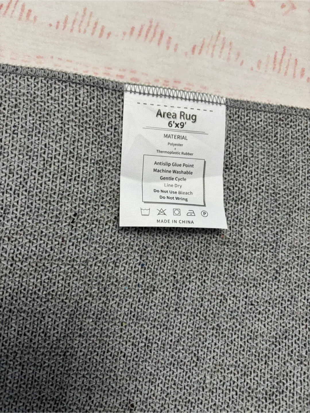 Elegant 6x9 ft Area Rug - Pink, Washable, Non slip image indicator(4)