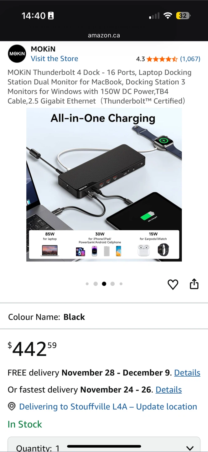 *New* $500 Mokin Thunderbolt 4 Dock - photo 4