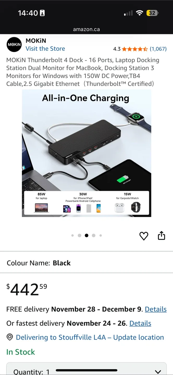 *New* $500 Mokin Thunderbolt 4 Dock image indicator(4)