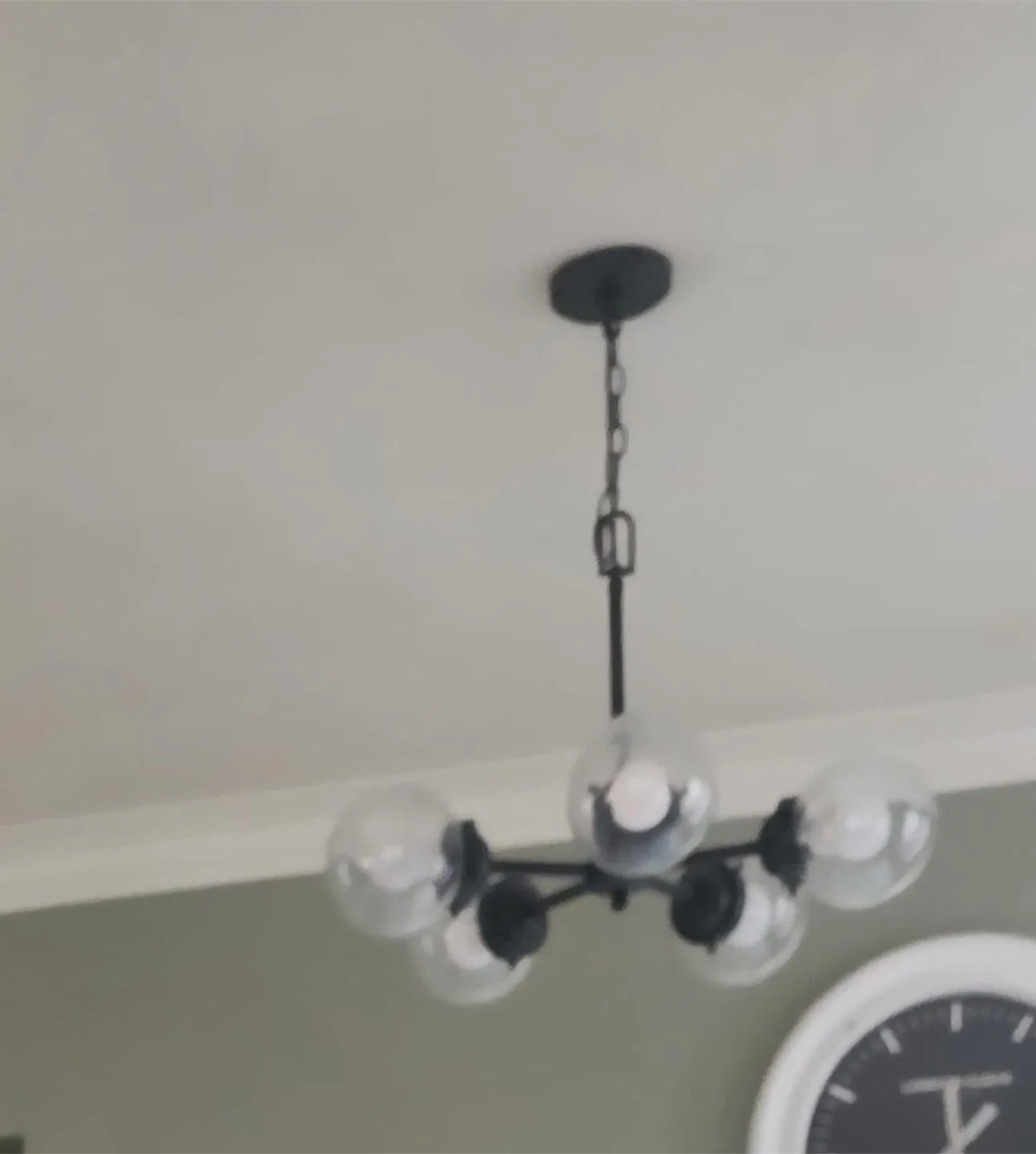 5-Light Globe Chandelier - Like New! image indicator(2)