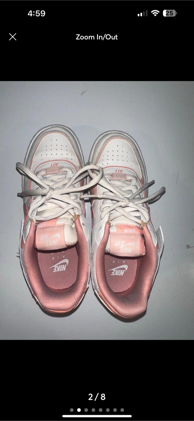 Nike Air Force 1 Shadow Pink/White Women's Size 7 - photo 2