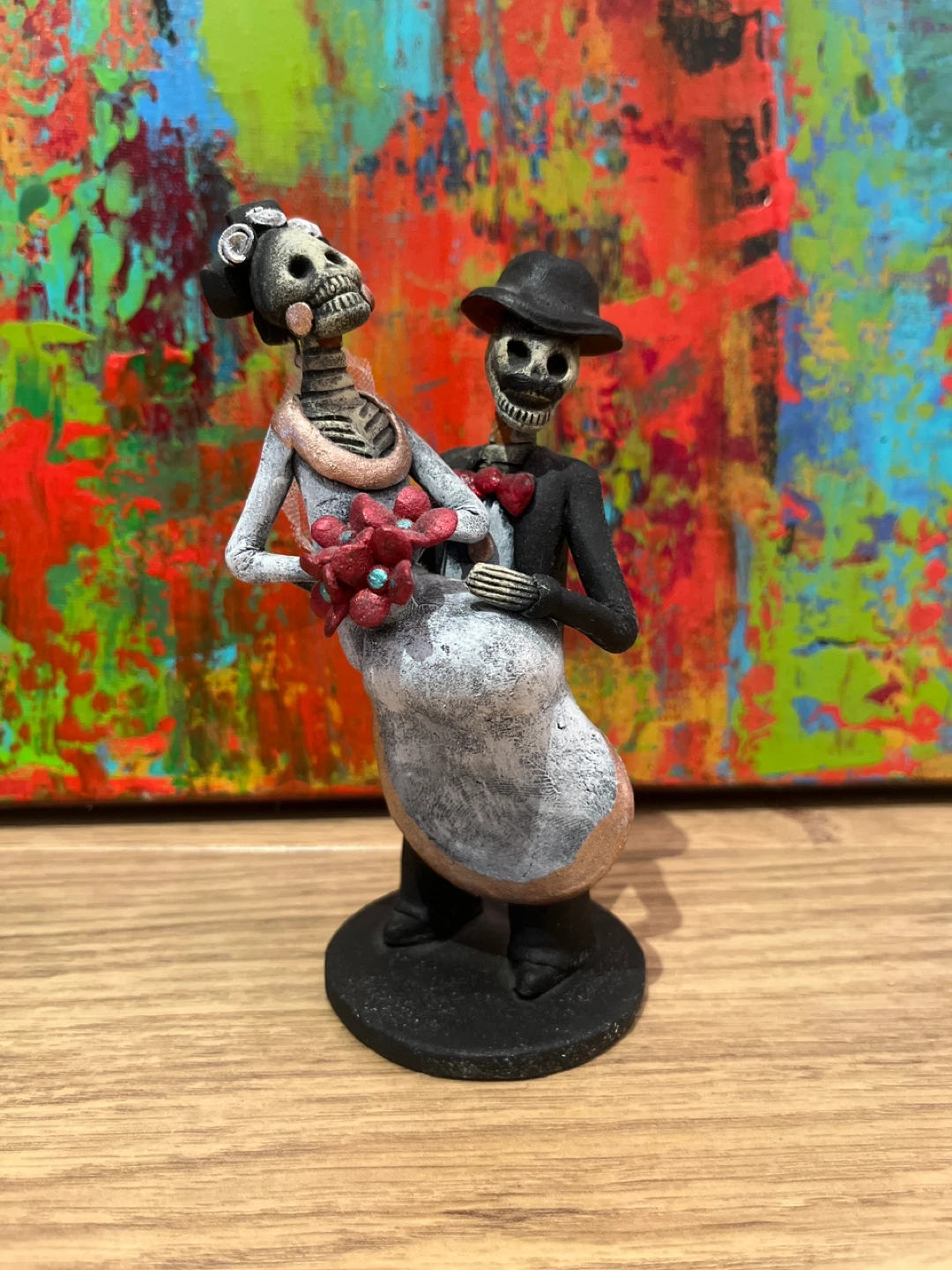 Day of the Dead Skeleton Wedding Figurine