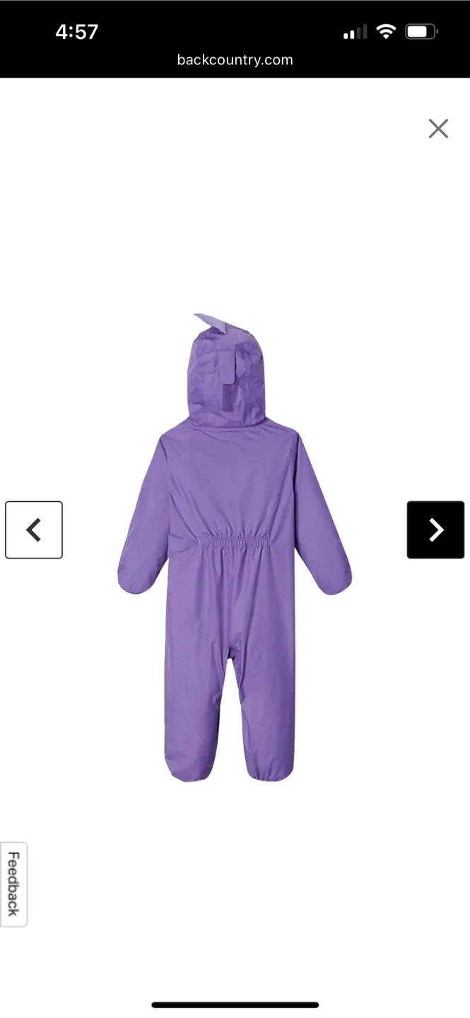 Columbia Purple Shark Trek Bunting Snowsuit Size 12-18 Months image indicator(6)