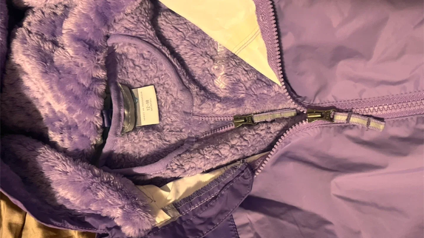 Columbia Purple Shark Trek Bunting Snowsuit Size 12-18 Months image indicator(3)