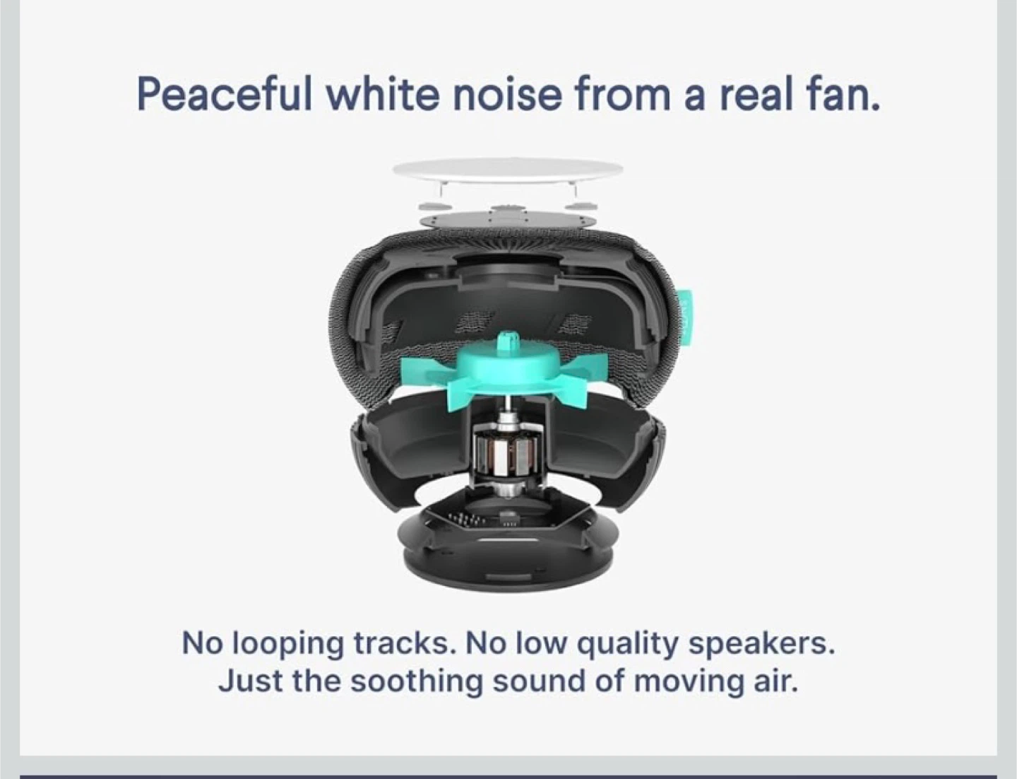 New SNOOZ Smart White Noise Machine - Real Fan Inside - photo 3