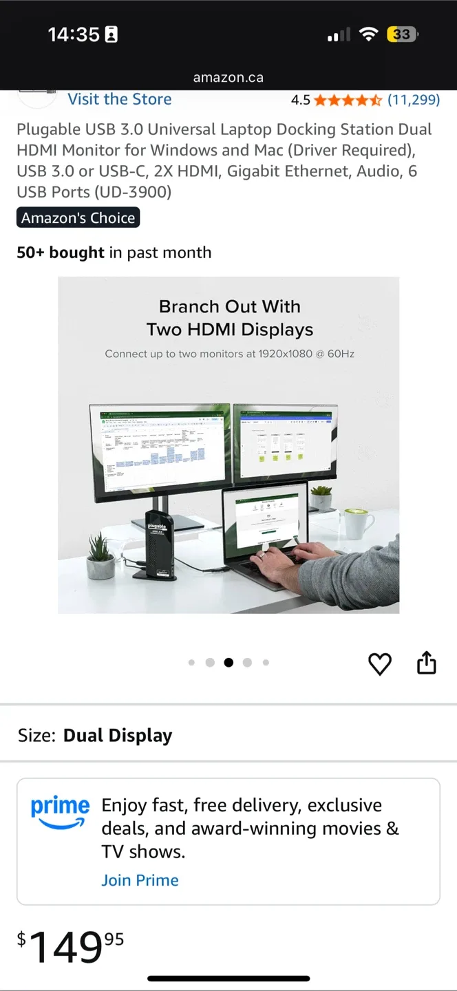 *New* $170 Plugable Dual Monitor Docking Station UD-3900 USB-3 image indicator(3)