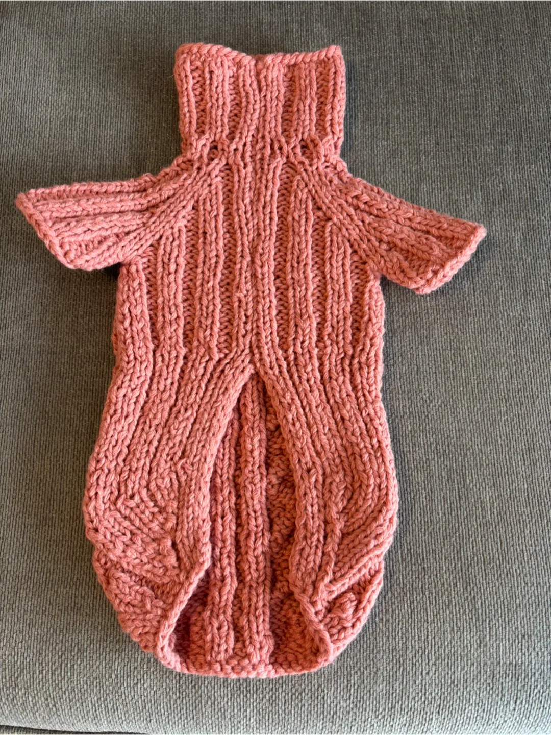 Handmade Knitted Dog Sweater - Size S image indicator(2)