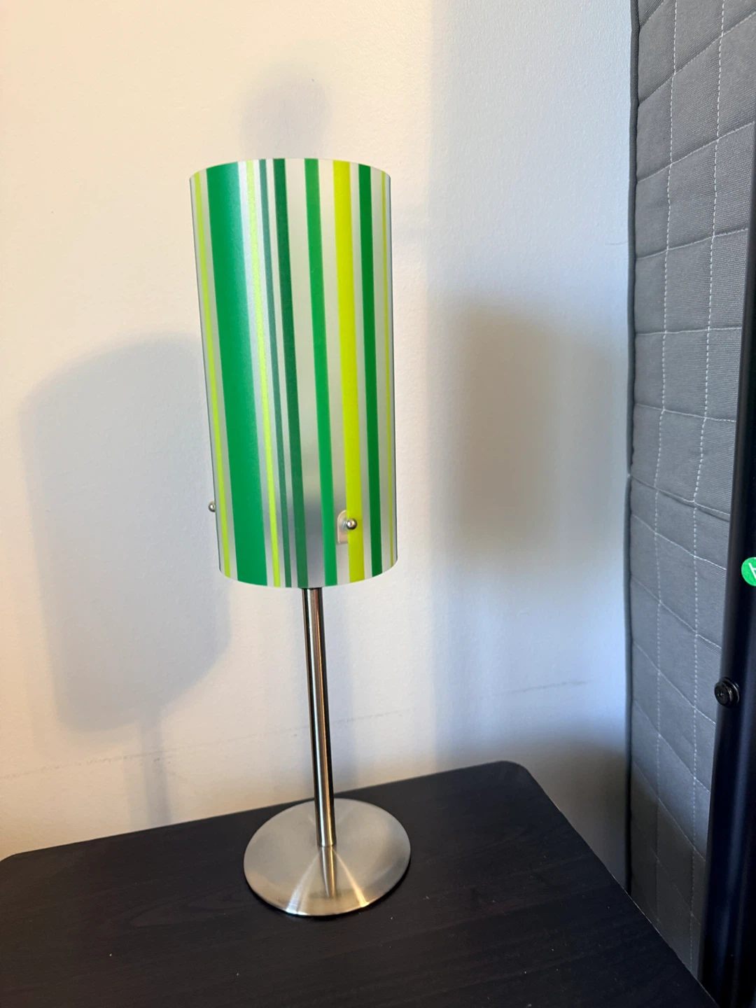 2pc Green/Yellow Stripes Table Lamps - photo 2