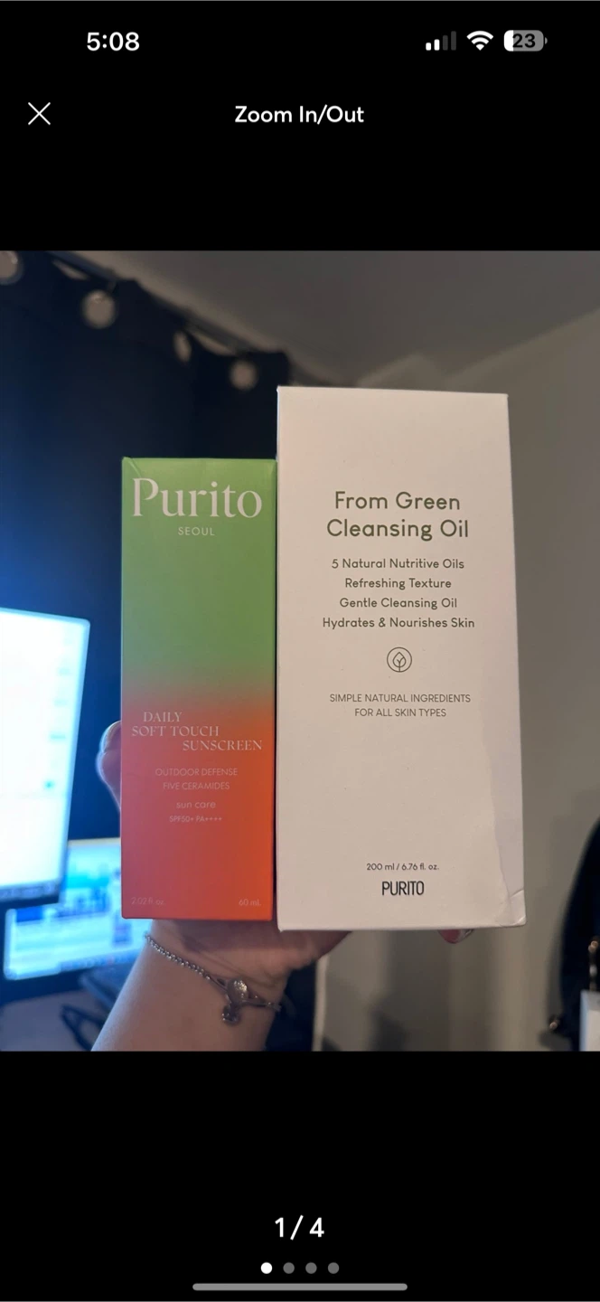 Purito From Green Cleansing Oil & Daily Sunscreen