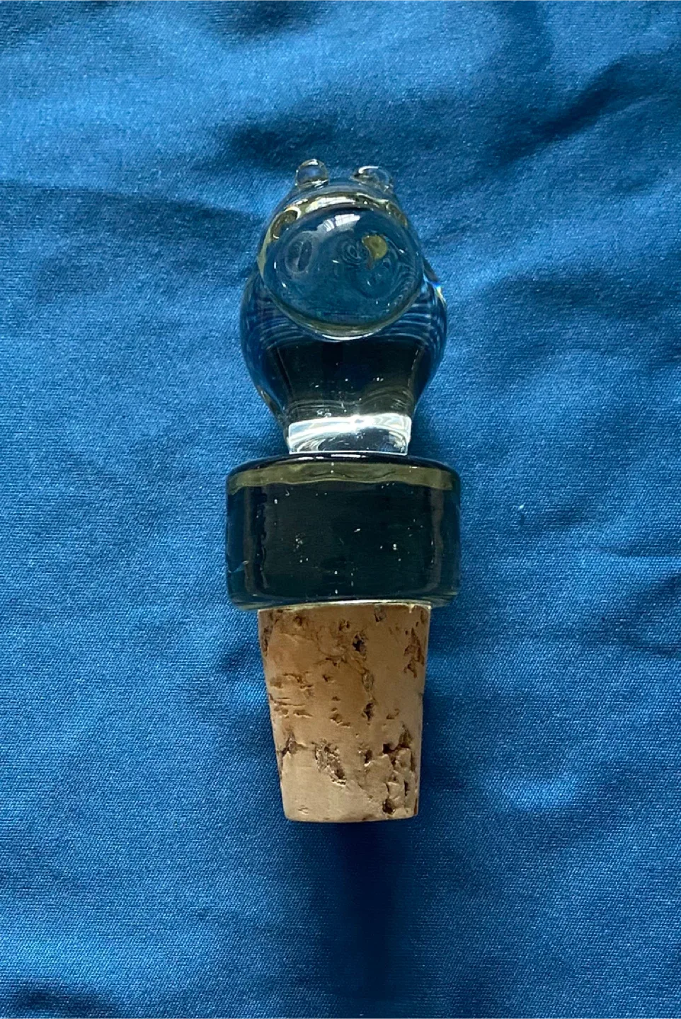 Glass Hippo Bottle Stopper image indicator(4)