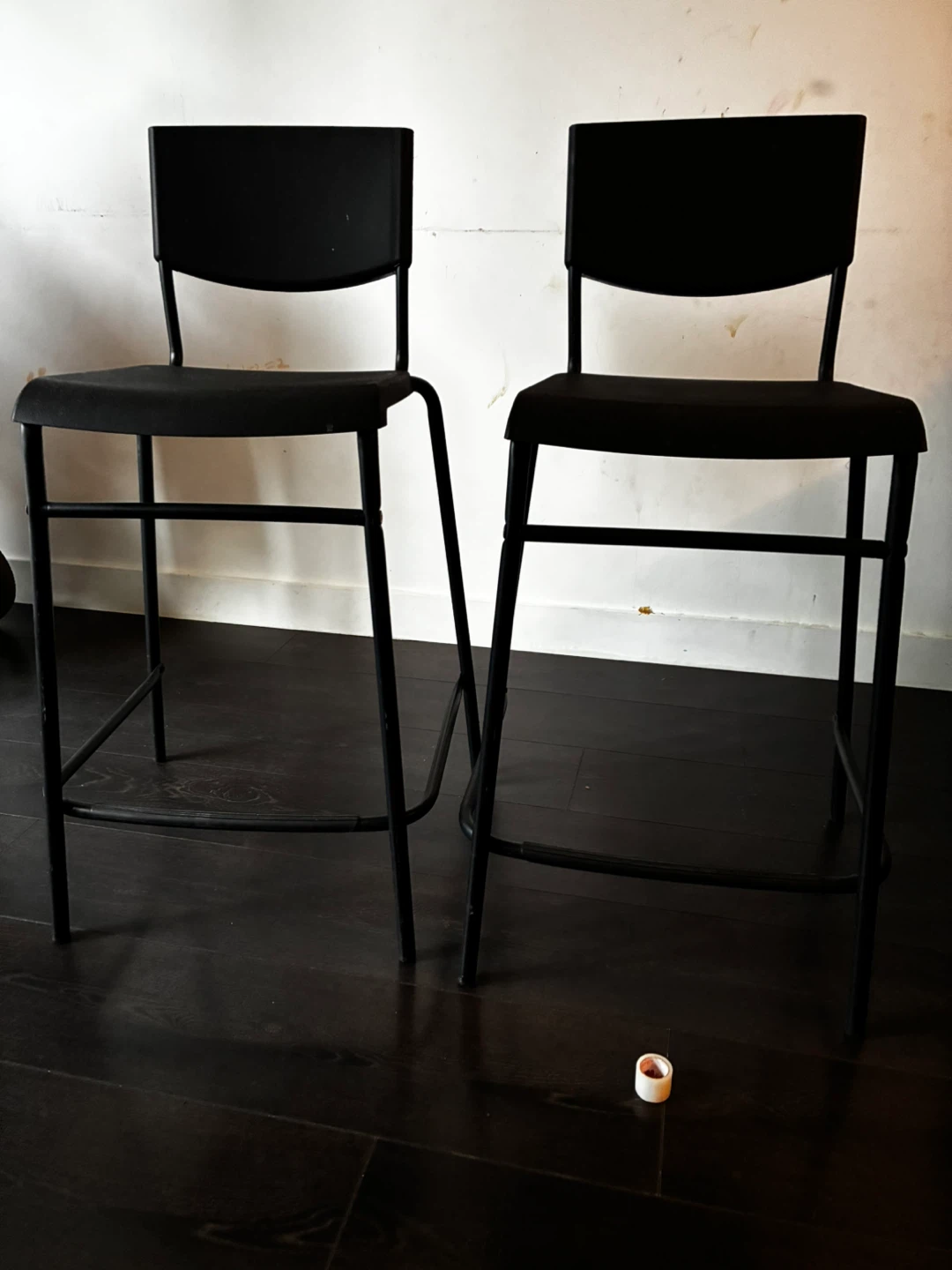 Pair of Black Bar Stools - photo 3