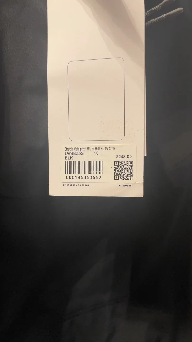 Lululemon Stretch Waterproof Hiking Half-Zip Pullover - Size 10 image indicator(6)