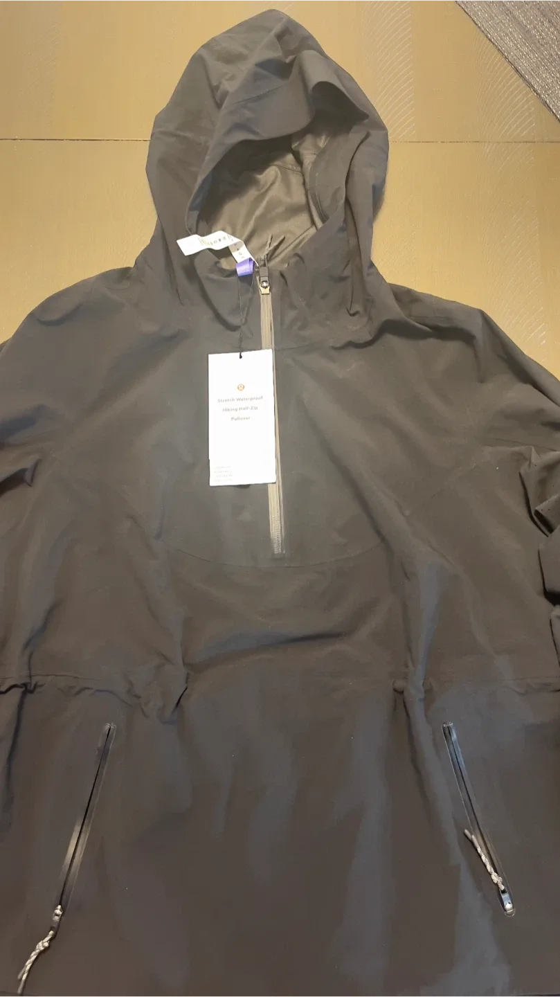 Lululemon Stretch Waterproof Hiking Half-Zip Pullover - Size 10 image indicator(3)
