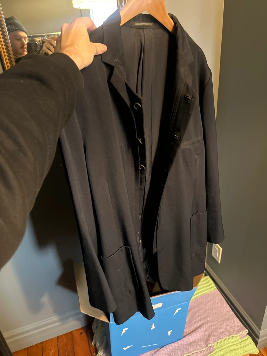 Yohji Yamamoto Pour Homme Black Jacket - Size M - photo 2