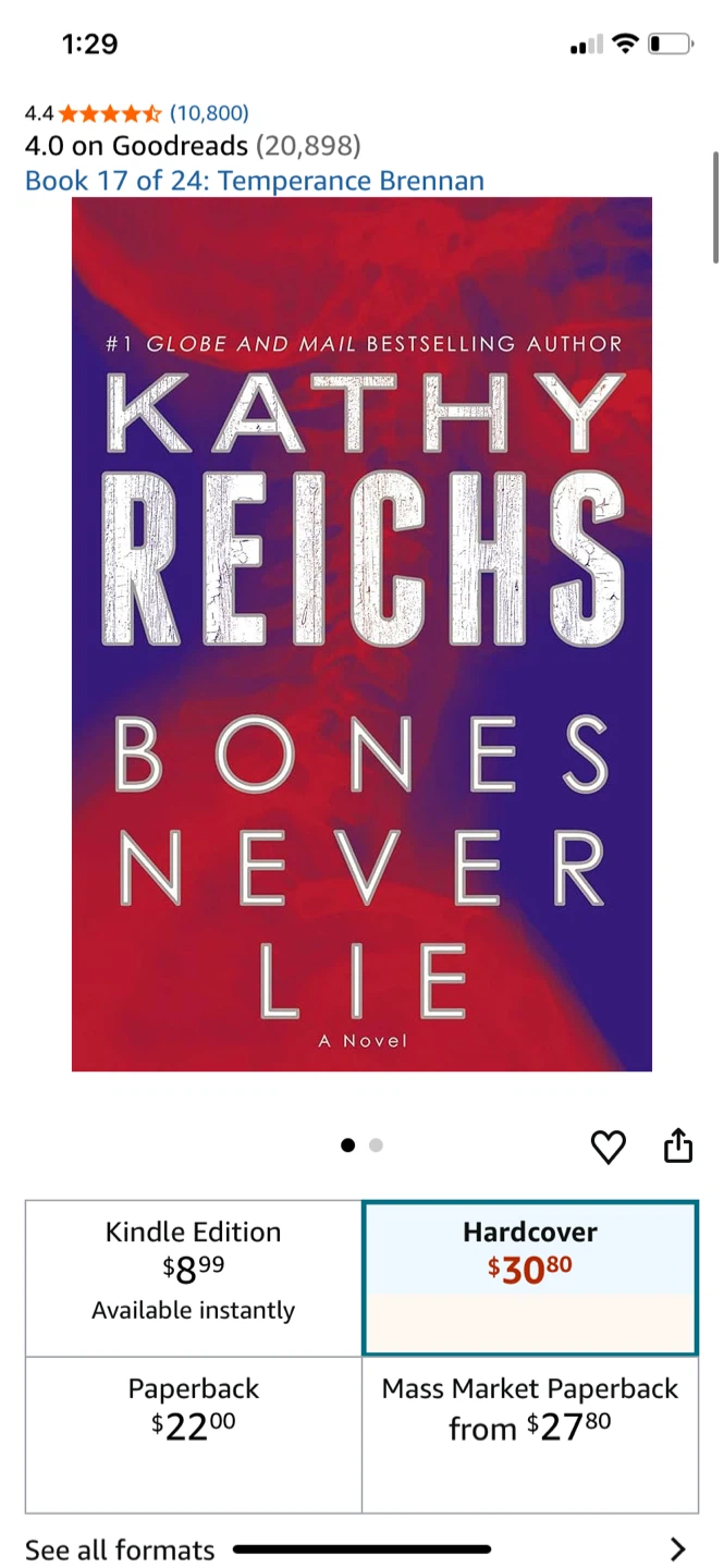 Bones Never Lie by Kathy Reichs