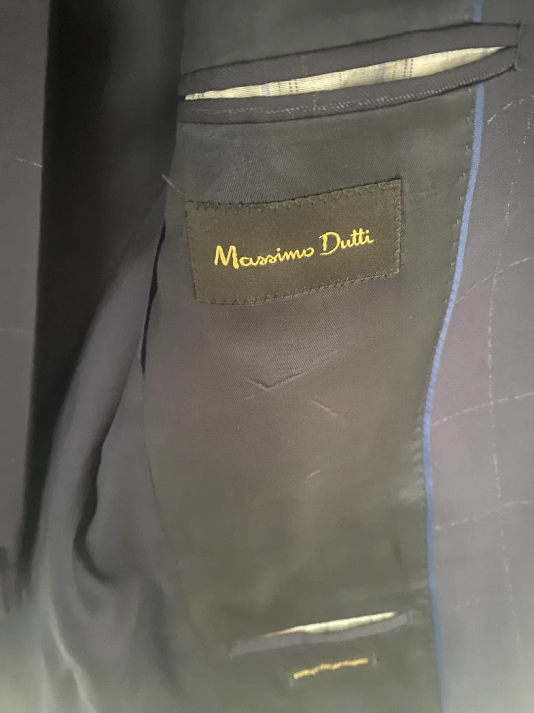 Massimo Dutti Navy Wool Suit image indicator(3)