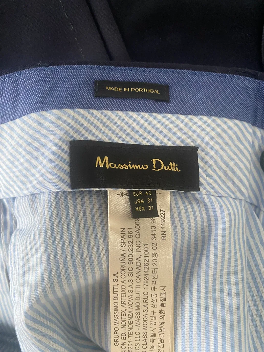 Massimo Dutti Navy Wool Suit image indicator(8)