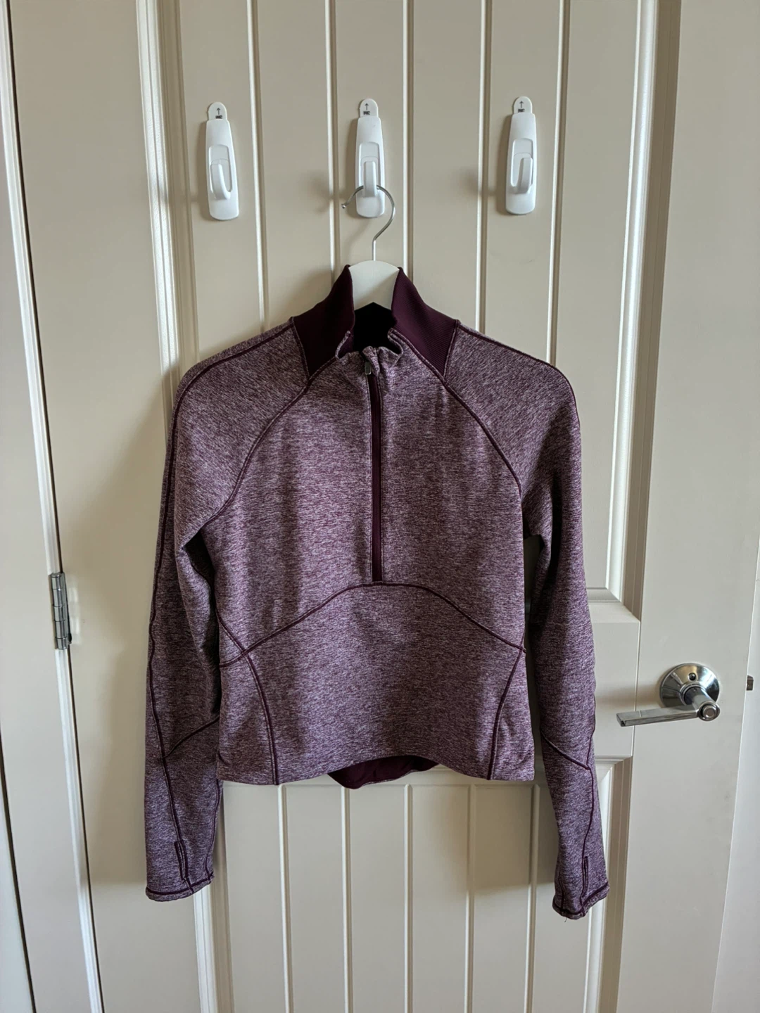 Lululemon Always Alert 1/2 Zip Heathered Garnet