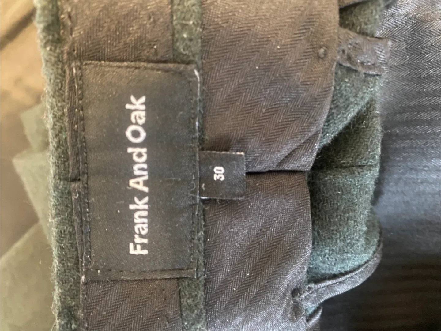 Frank + Oak Laurier Green Wool Flannel Slim Suit - Size 36 image indicator(8)