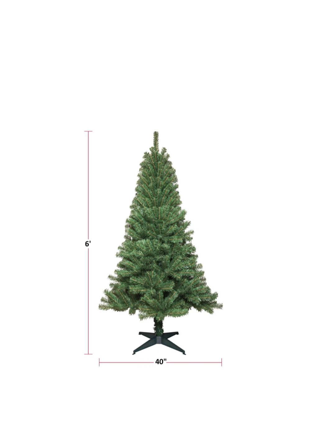 6ft Christmas Tree – Plush, Beautiful, Decorations Included! - photo 2