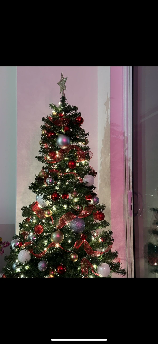 6ft Christmas Tree – Plush, Beautiful, Decorations Included! - photo 5