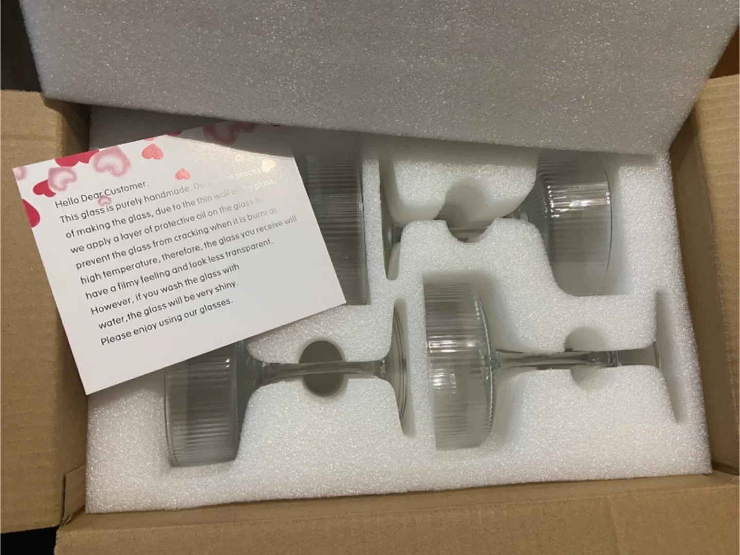 Set of Handmade Glasses