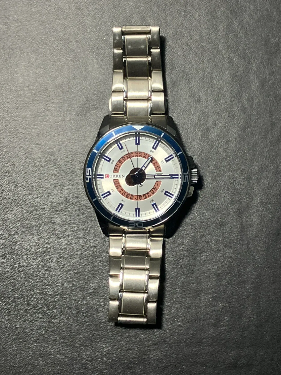 Curren Men's Watch - Silver & Blue image indicator(3)