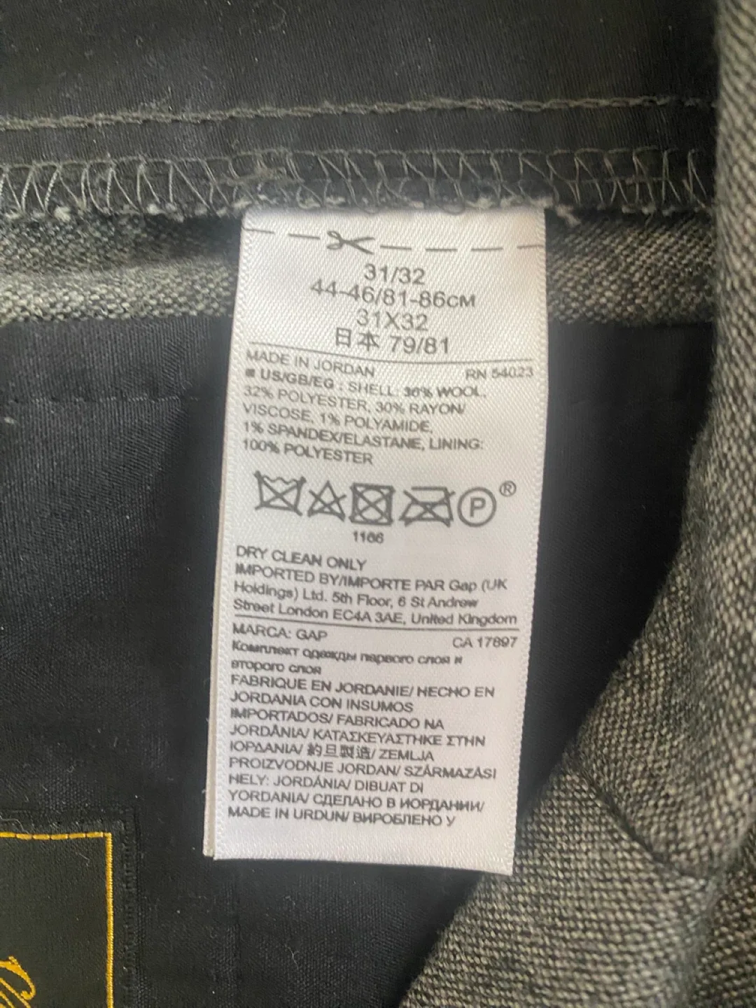 Nova Fides Italian Grey Wool Pants - 31x32 image indicator(5)