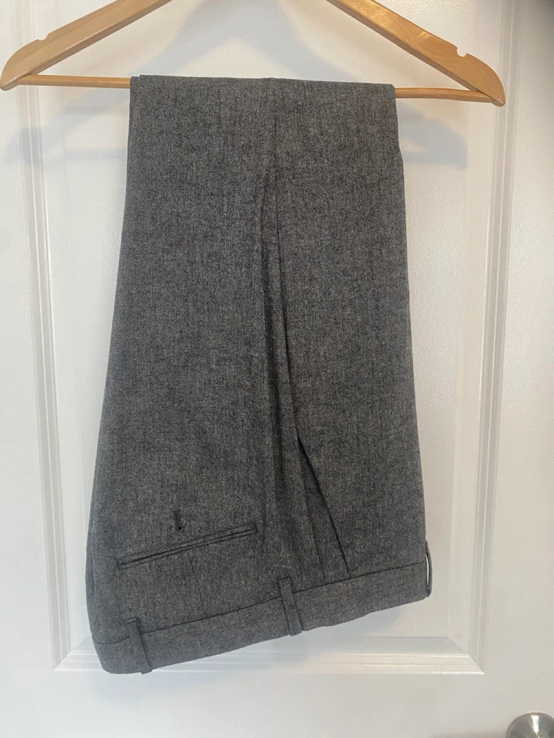 Nova Fides Italian Grey Wool Pants - 31x32 image indicator(2)