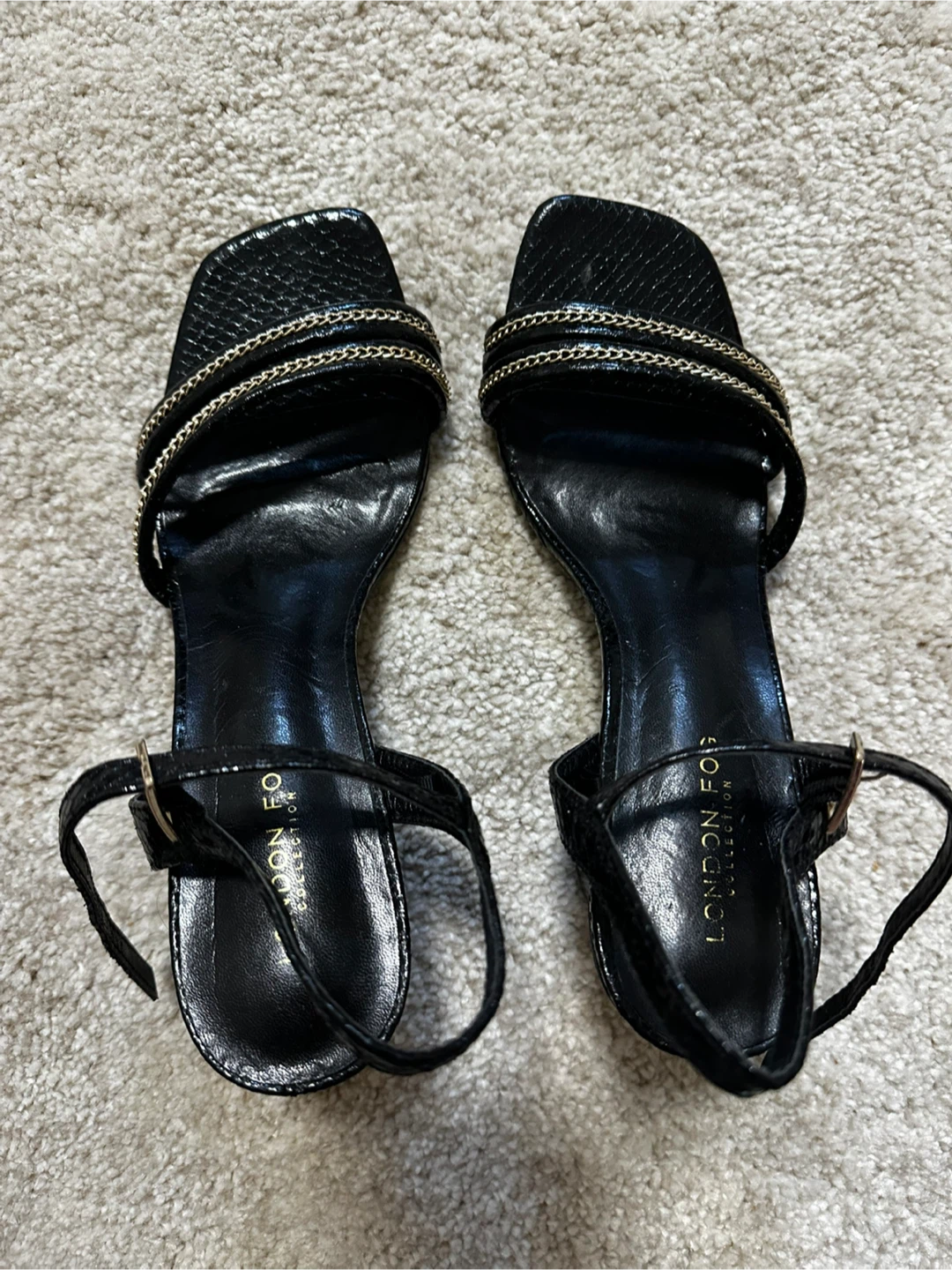 Black/Gold Heels - photo 3