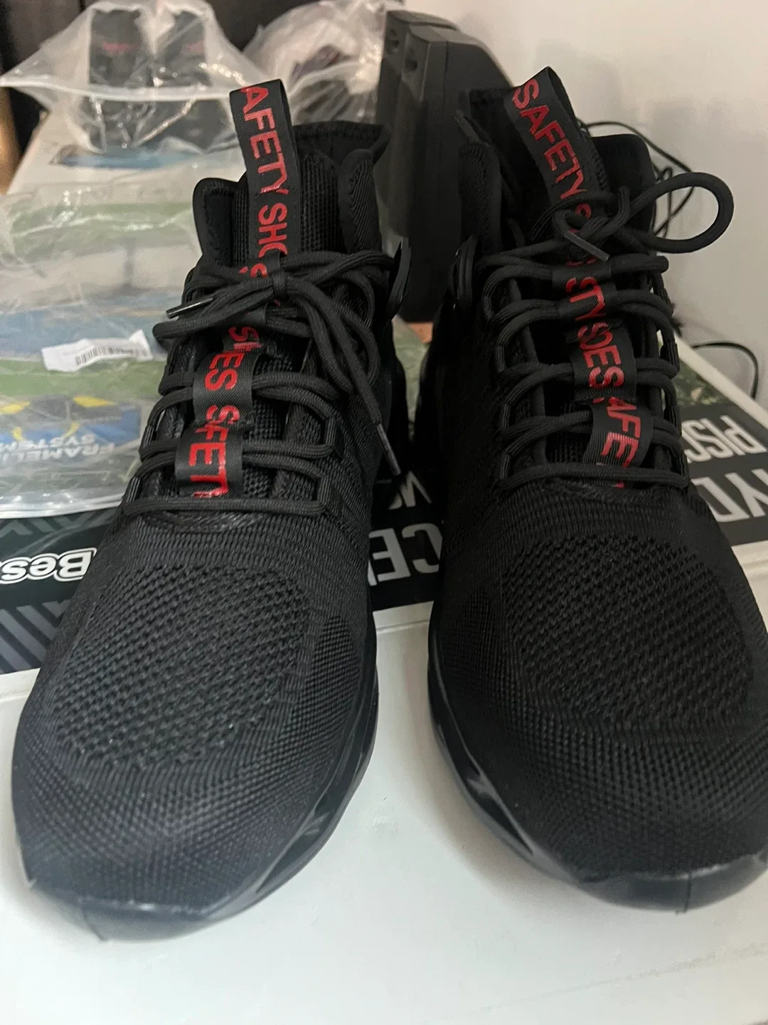 Men's Steel Toe Shoes - Black Safety Sneakers image indicator(3)