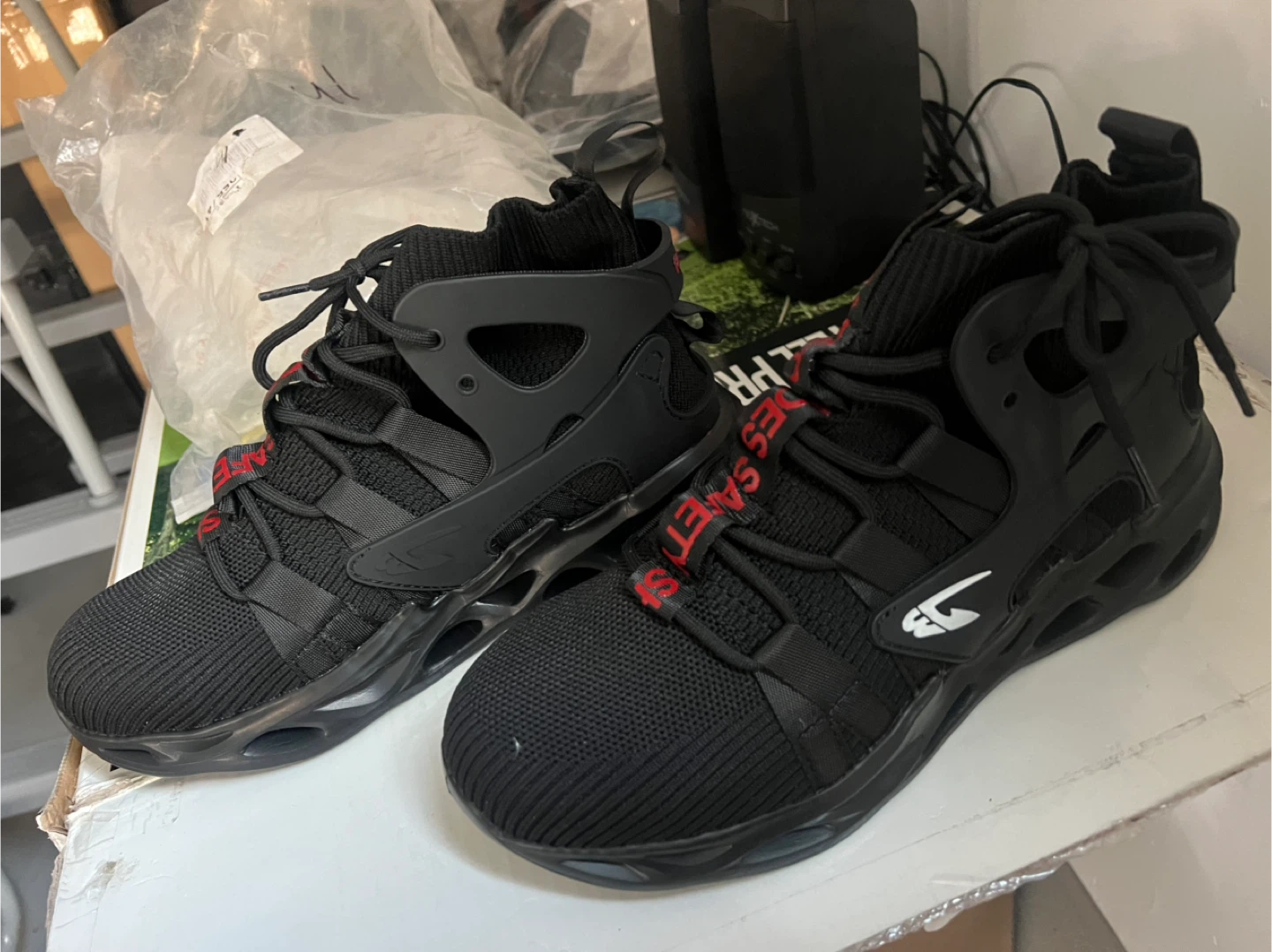 Black Safety Shoes - Size 41