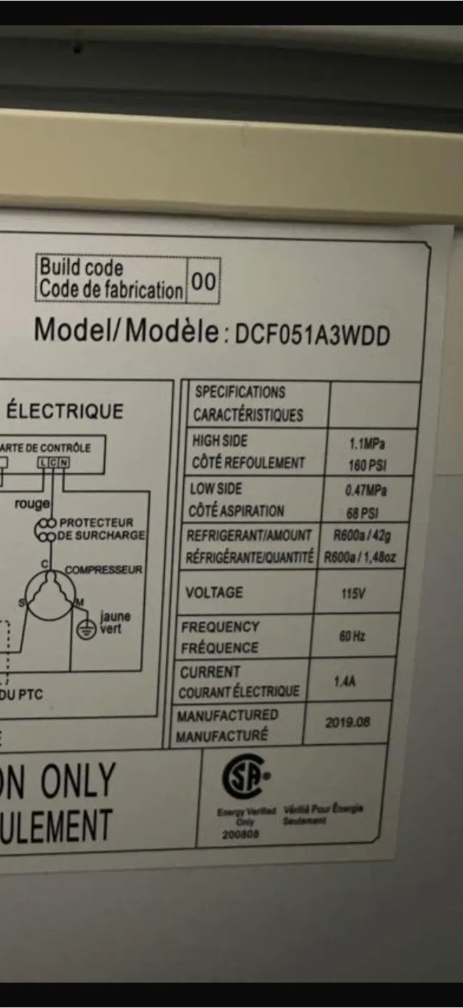 Danby DCF051A3WDD Chest Freezer image indicator(2)