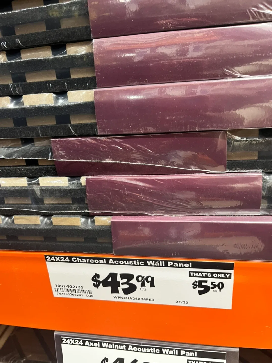 24x24 Charcoal Acoustic Wall Panel image indicator(2)