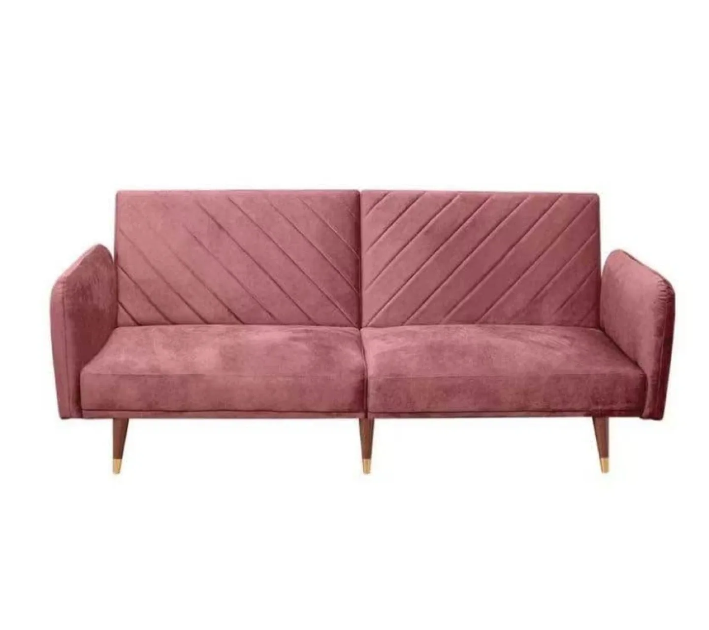 Pink Velvet Loveseat Sofa - 76" Wide image indicator(2)