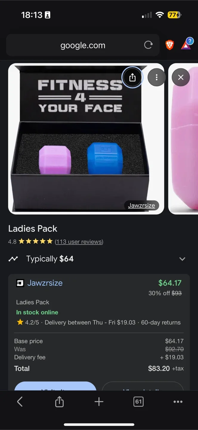 *New* $94 Jawzrsize Ladies Pack - Tone & Strengthen image indicator(2)