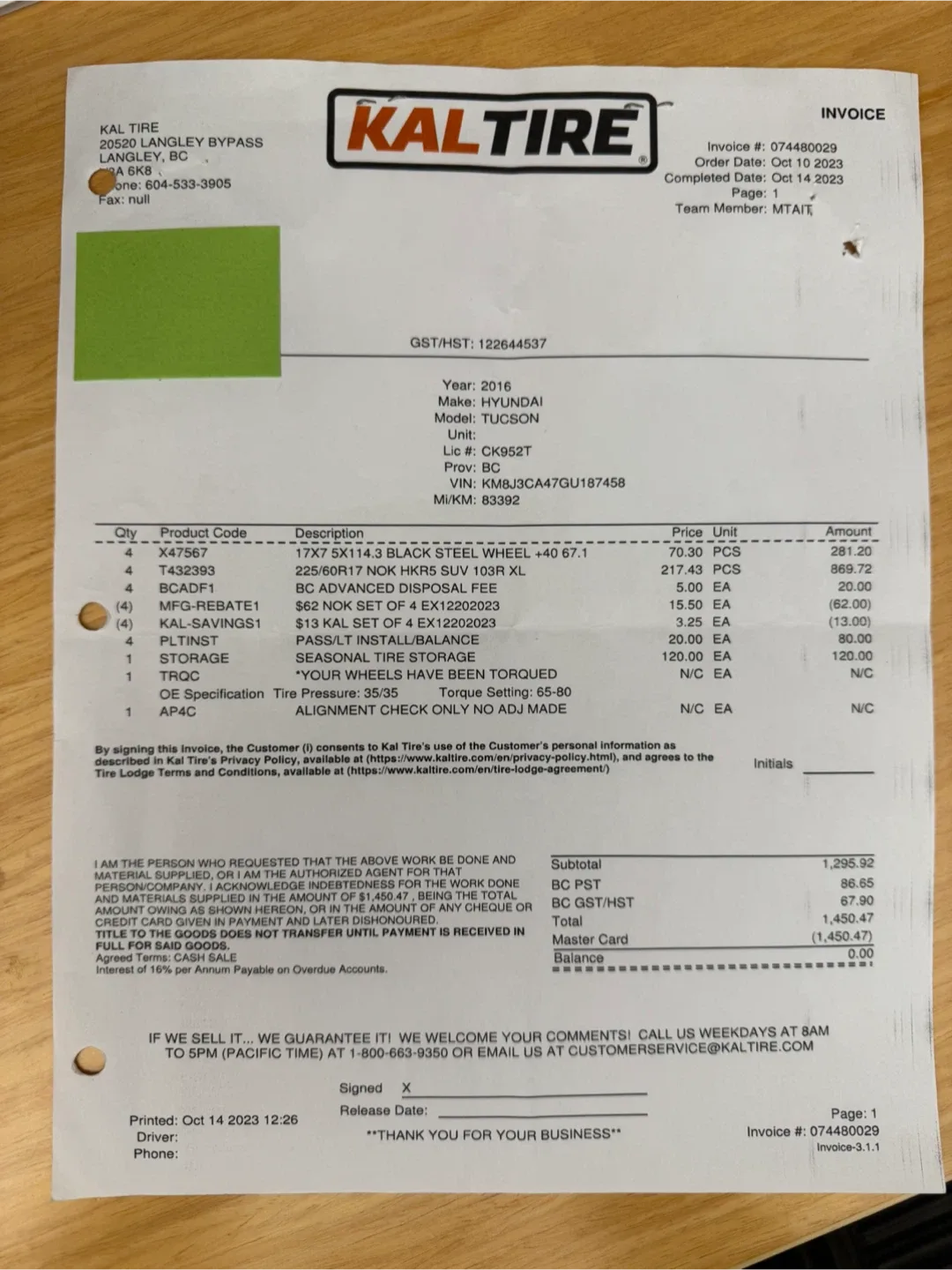 Full set snow tires & steel wheels (90% tread) image indicator(5)