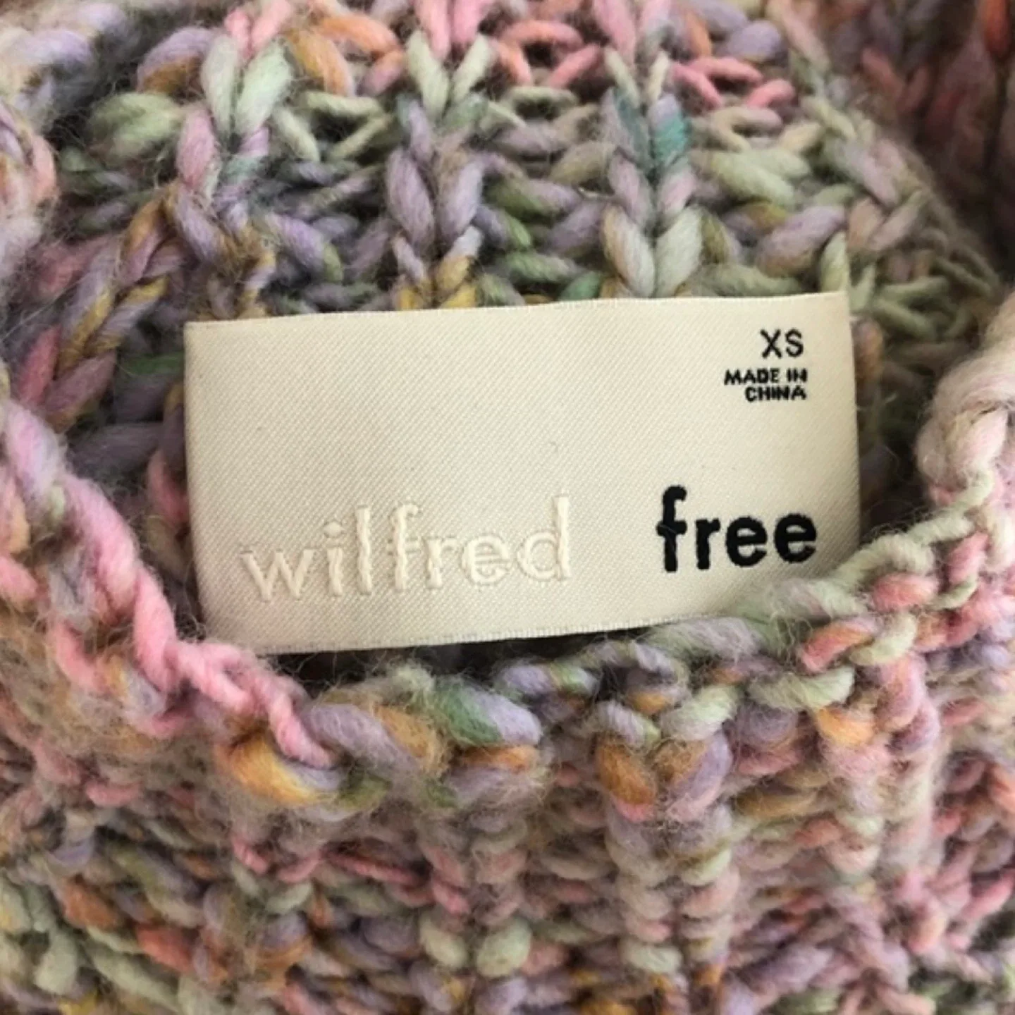 Wilfred Free Chunky Knit Wool Blend Sweater - Size XS image indicator(3)